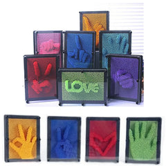 Newest Baby Toys Plastic 3D DIY Model Antistress Clone Fingerprint Needle Hand Mold Educational Toys For Children Learning Fun