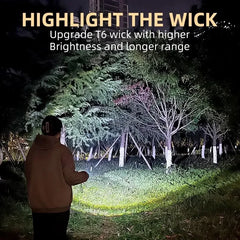 New Ultra Powerful Flashlight 3 Core LED Mini Tactical Flashlight Rechargeable High Power LED Torch Metal Pen Clip Hand Lamp