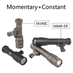 Tactical Surefire M600 M340 DF M640 SF Flashlight M340V Led Scout Light 20mm Picatinny Rail M LOK Mount Airsoft Hunting Gun Lamp