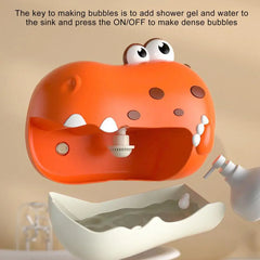 Baby Bath Toy Bathtub Cartoon Automatic Dinosaur Bubble Make Water Game Cute Animals Toddler Water Toys Gift for Newborn