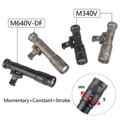 Tactical Surefire M600 M340 DF M640 SF Flashlight M340V Led Scout Light 20mm Picatinny Rail M LOK Mount Airsoft Hunting Gun Lamp
