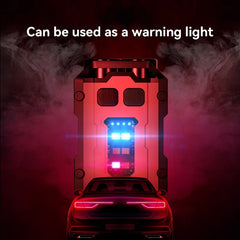 Warsun Portable Mini Keychain Light LED High Bright Flashlight Dual Light Source Camping Fishing Multi-function Tool Torch Lamp