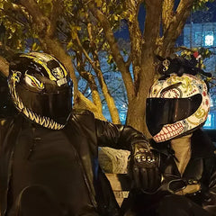 Unisex Motorcycle Helmet Double Lens Cross Section Helmet Safety Modular Flip Helm Helmet Outdoor Flip Up Riding