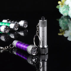 FCJ Portable LED Tactical Flashlight Mini Keychain Light for Emergency Night Camping Aluminum Keyring Torch