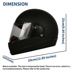 Motorcycle helmet, retro helmet, motorcycle helmet, full helmet for both men and women